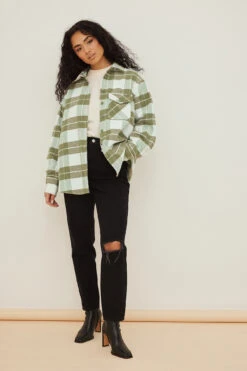 Oversized Checkered Overshirt