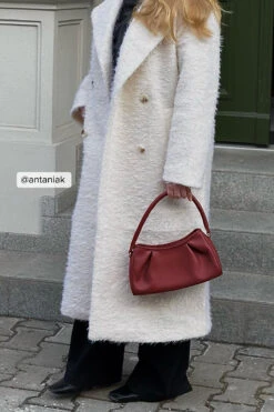 Double Buttoned Hairy Coat