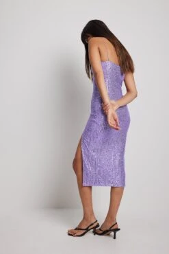 Asymmetric Sequin Midi Dress -Na-Kd asymmetric sequin midi dress 1017 001874 02081503