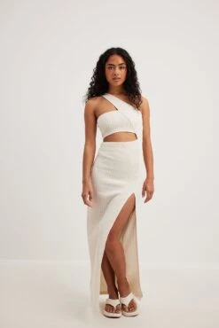 Asymmetric Structured Maxi Dress -Na-Kd asymmetric structured maxi dress 1790 000030 000114666 01c