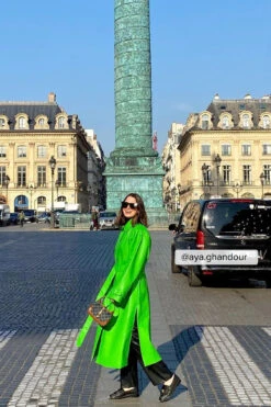 Wrinkled Detailed Long PU Trench Coat