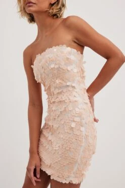 Bandeau Sequin Mini Dress