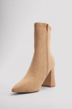 Basic Faux Suede Ankle Boots -Na-Kd basic faux suede amkla boots 1055 001278 0005 5971
