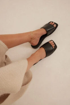 Basic Leather Flats -Na-Kd basic leather flats 1055 001232 00020049