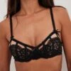 Binding Detail Lace Balconette Bra -Na-Kd binding detail lace balconette bra 1013 001100 000242336