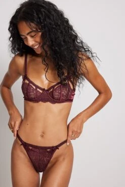 Binding Detail Lace Thong -Na-Kd binding detail lace thong 1013 001101 0212 01