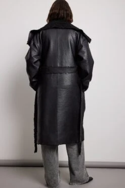 Bonded Faux Fur Detailed Pu Coat 14 Bonded Faux Fur Detailed Pu Coat -Na-Kd bonded faux fur detailed pu coat 1018 010072 0002 6595