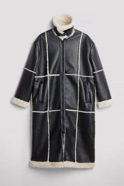 Bonded Faux Fur Jacket -Na-Kd bonded faux fur jacket 1100 006629 0002 flatlay