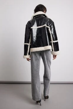 Bonded Teddy Detail Jacket -Na-Kd bonded teddy detail jacket 1018 010071 0041 25989