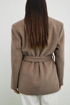 Classic Belted Short Coat -Na-Kd classic belted short coat 1018 010148 01197548