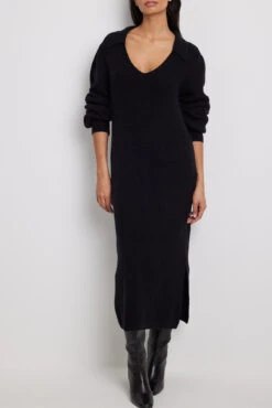 NA-KD Collar Long Knitted Dress -Na-Kd collar long knitted dress 1100 006668 0002 12994