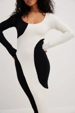 Colour Block Midi Dress -Na-Kd colour block midi dress 1018 010518 017226657