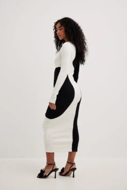Colour Block Midi Dress -Na-Kd colour block midi dress 1018 010518 017226666