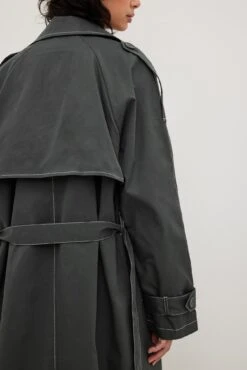 Removable Lining Trench Coat -Na-Kd contrast stitching trench coat 1792 000005 036616993