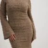 Crochet Structured Mini Dress -Na-Kd crochet structured mini dress 1018 010519 0017 33840