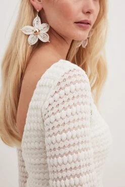 Crochet Structured Mini Dress -Na-Kd crochet structured mini dress 1018 010519 02602287