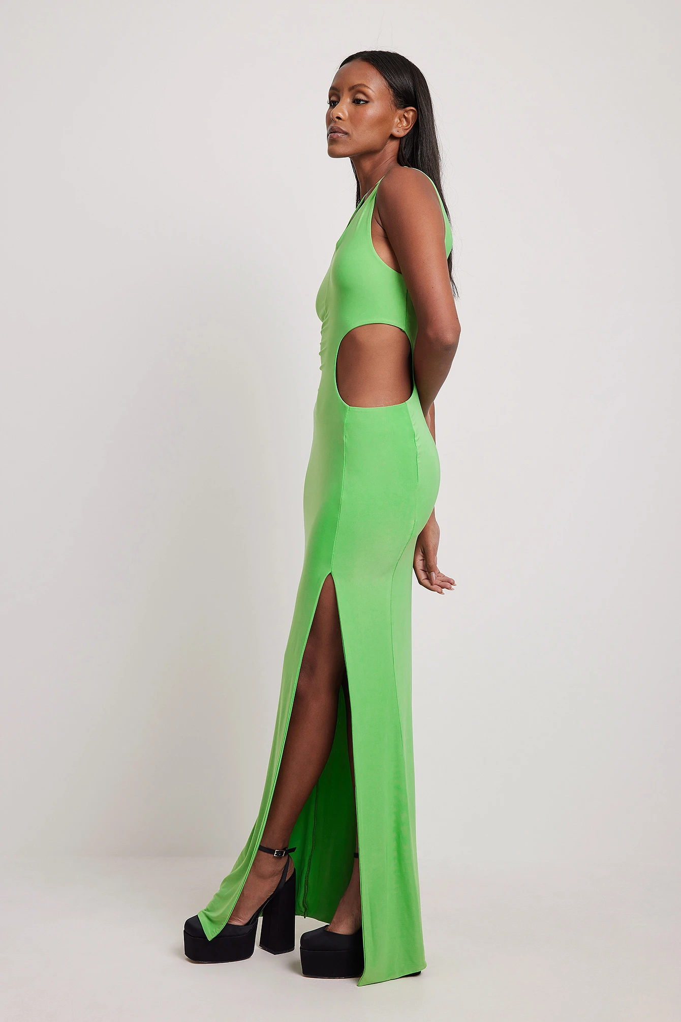 Cut Out High Slit Maxi Dress 4 Cut Out High Slit Maxi Dress - Image 2