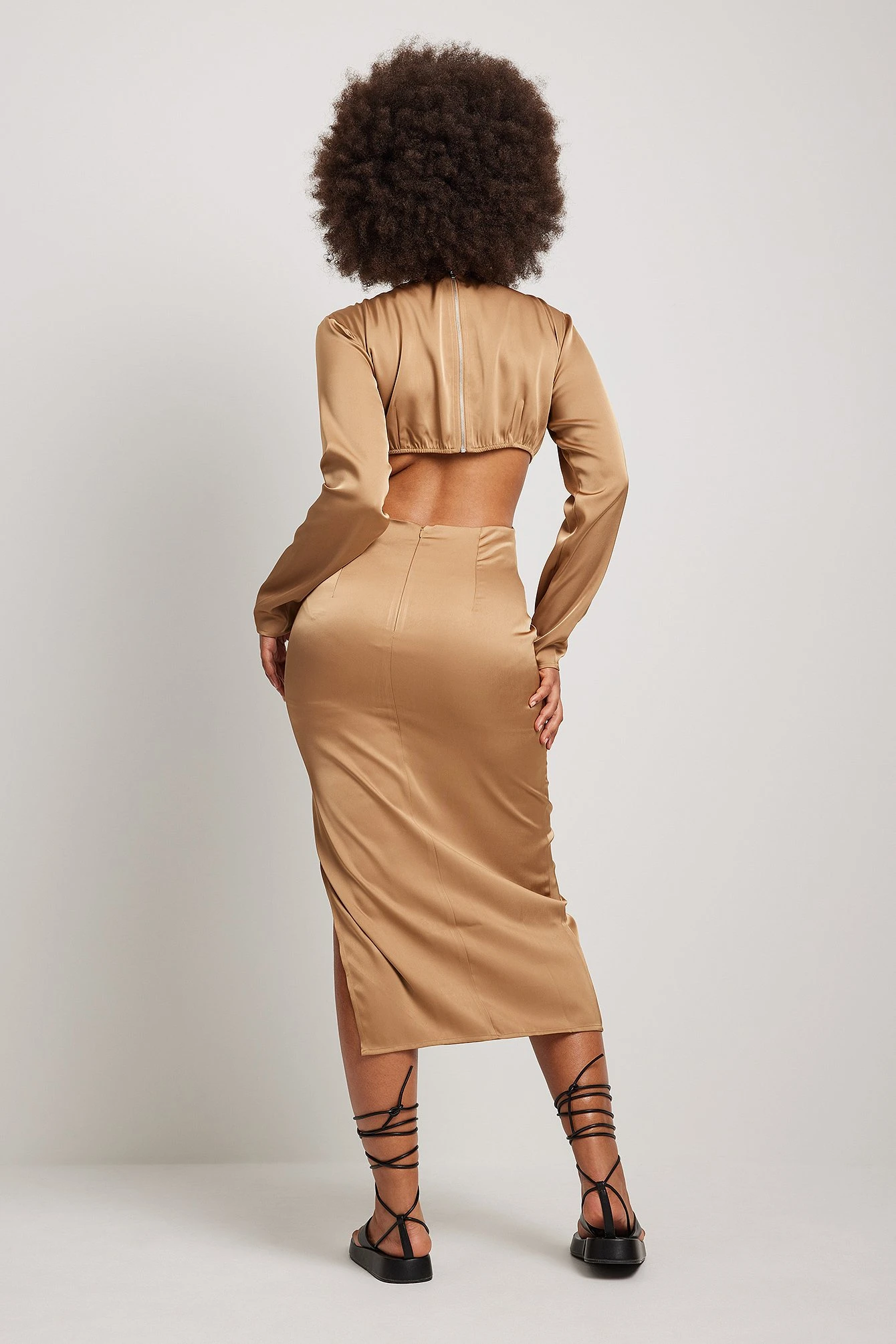 Cut Out Sides Midi Dress 5 Cut Out Sides Midi Dress - Image 3