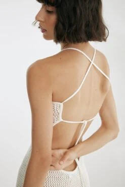 Deep Back Crochet Dress -Na-Kd deep back crochet dress 1708 000098 00010250 1