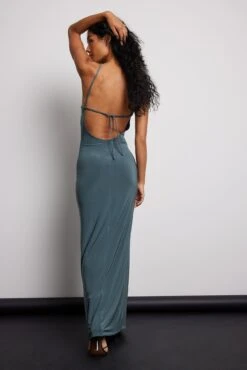 Deep Back Maxi Dress