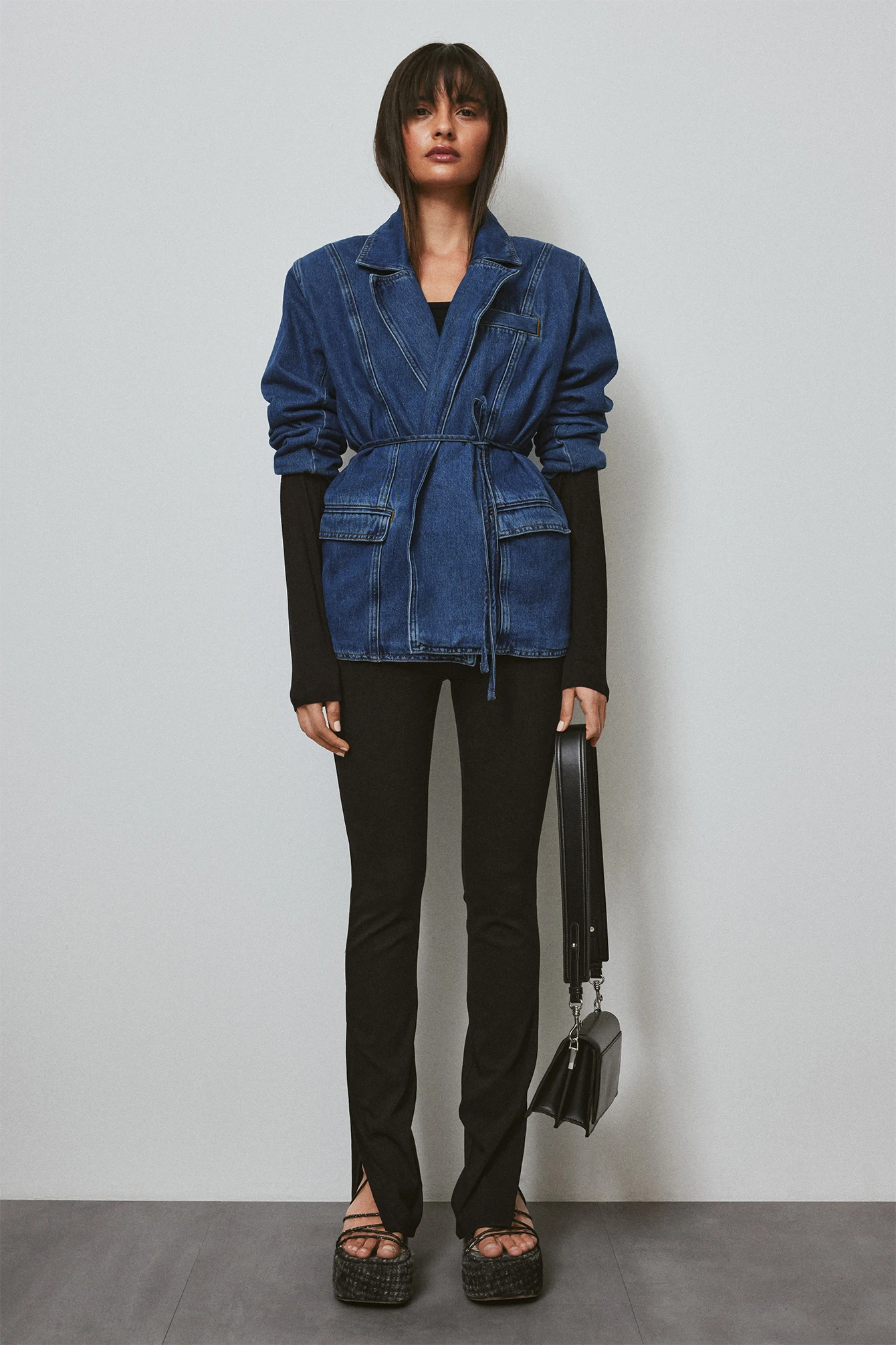 Denim Lacing Blazer 8 Denim Lacing Blazer - Image 6