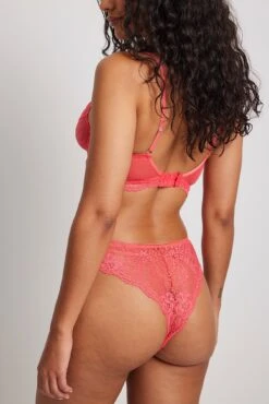 Flowy Detail Lace Brazilian Panty -Na-Kd detail flowy lace brazilian panty 1013 001193 1084 02