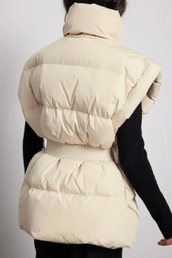 Down Blend Padded Belted Vest -Na-Kd down blend padded belted vest 1660 001035 0005 11410