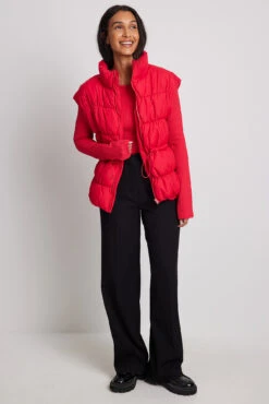 Drawstring Waist Puffer Vest -Na-Kd drawstring waist puffer vest 1736 000419 0004 01c