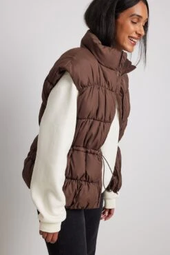 Drawstring Waist Puffer Vest -Na-Kd drawstring waist puffer vest 1736 000419 0017 02