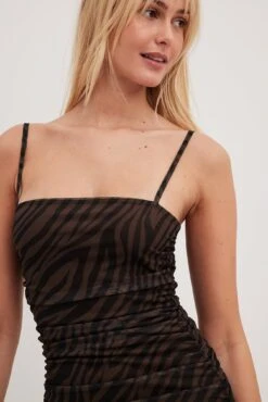 Drapy Double Strap Mesh Mini Dress 19 Drapy Double Strap Mesh Mini Dress -Na-Kd drspy double dtrsp medh mini dress 1018 010293 01423921