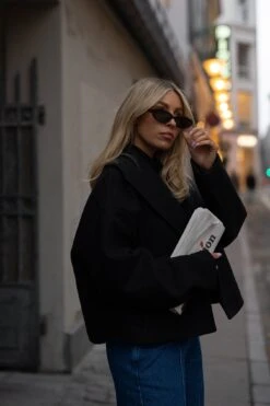 Wool Blend Short Coat -Na-Kd editorial 1782 000007 0002 02