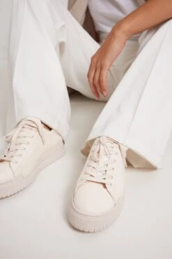 Elastic Leather Tennis Trainers 9 Elastic Leather Tennis Trainers -Na-Kd elastic leather tennis trainers 1055 001117 00014248