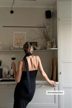 NA-KD Asymmetric Thin Strap Maxi Dress