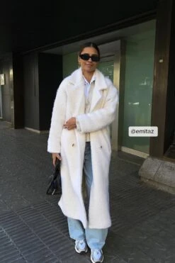 Double Buttoned Hairy Coat -Na-Kd emitaz 1018 010229 0260 social