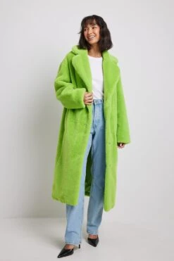 Faux Fur Maxi Coat -Na-Kd faux fur maxi coat 1018 009811 0010 0680
