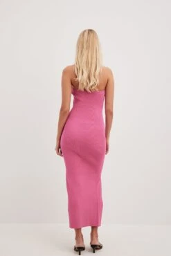 Fine Knitted High Slit Tube Dress -Na-Kd fine knitted high slit tube dress 1018 009952 00154121