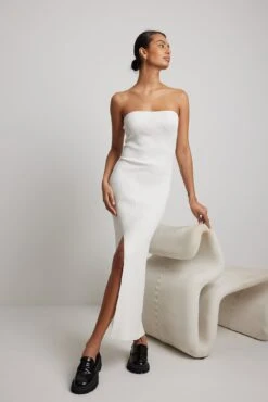 Fine Knitted High Slit Tube Dress -Na-Kd fine knitted high slit tube dress 1018 009952 02602171