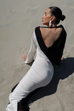 Fine Knitted Open Back Maxi Dress -Na-Kd fine knitted open back maxi dress 1018 009446 0464 04