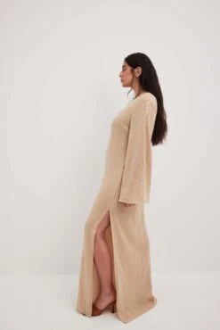 Flowy Sequin Maxi Dress -Na-Kd flowy swquin maxi dress 1017 002215 0668 4711