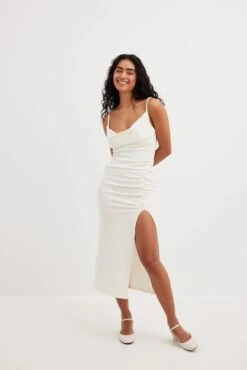 Gathered Front Strap Dress -Na-Kd gathered front strap dress 1018 010356 026024871