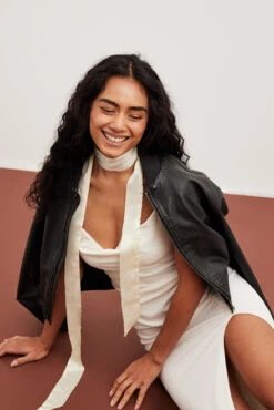 Gathered Front Strap Dress -Na-Kd gathered front strap dress 1018 010356 0260 creative