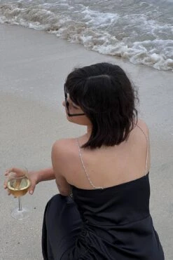 Gathered Maxi Satin Dress -Na-Kd gathered maxi satin dress 1018 009265 0002 03