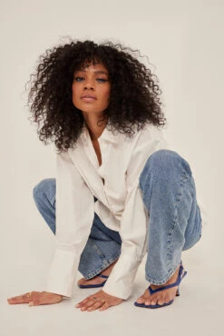 Glossy Toe Strap Heels -Na-Kd glossy toe strap heels 1055 001141 1908 01