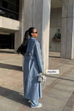 Buckle Detail PU Trenchcoat -Na-Kd gulibx 1692 000103 0003 social