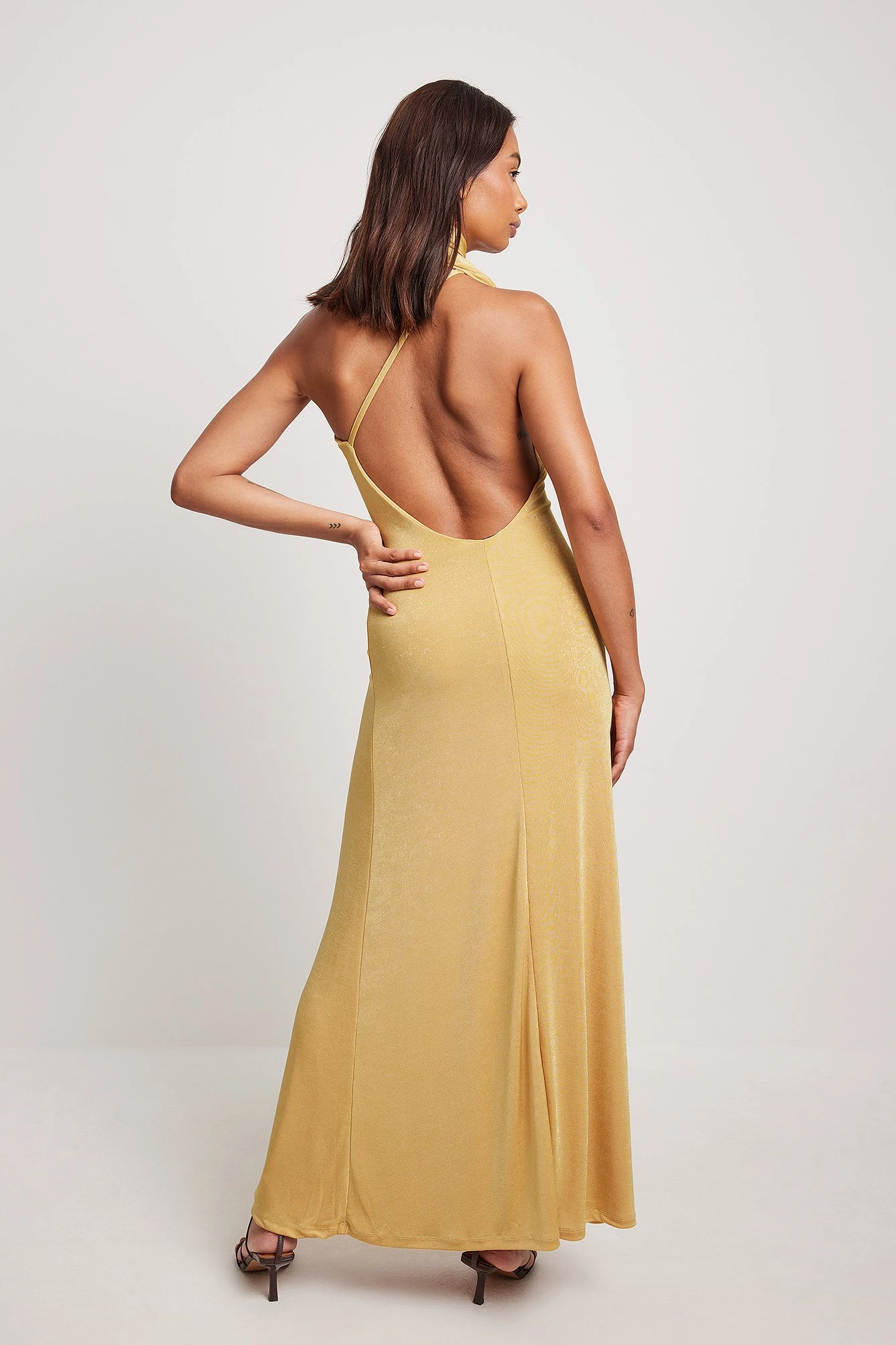 Halterneck High Slit Maxi Dress 4 Halterneck High Slit Maxi Dress - Image 2