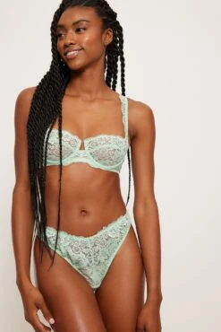 High Leg Lace Brazilian Panties -Na-Kd high leg lace brazilian panties 1013 001182 0743 7040