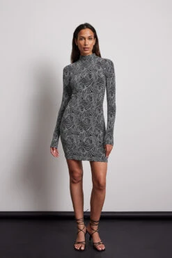High Neck Glitter Mini Dress -Na-Kd high neck glitter mini dress 1017 002020 00146939