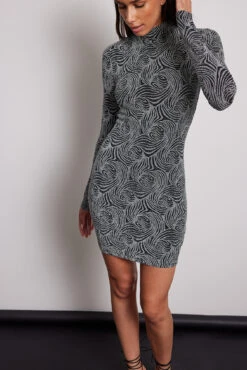 High Neck Glitter Mini Dress -Na-Kd high neck glitter mini dress 1017 002020 00146972