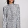 High Neck Sequin Mini Dress -Na-Kd high neck sequin mini dress 1017 001891 00143532