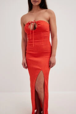 High Slit Bandeau Maxi Dress -Na-Kd high slit bandeau maxi dress 1710 000005 7982 19212